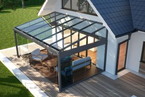 contemporary lean to conservatory