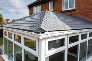 tiled conservatory